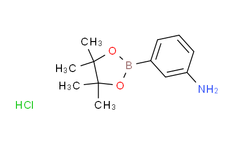 CAS No. 850567-51-0, 3-(Tetramethyl-1,3,2-dioxaborolan-2-yl)aniline hydrochloride