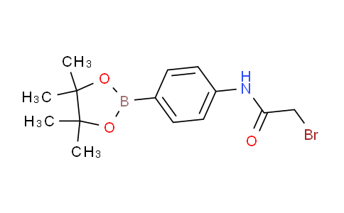 CAS No. 863118-14-3, 2-Bromo-N-(4-(4,4,5,5-tetramethyl-1,3,2-dioxaborolan-2-yl)phenyl)acetamide