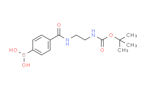 CAS No. 860626-05-7, (4-((2-((tert-Butoxycarbonyl)amino)ethyl)-carbamoyl)phenyl)boronic acid