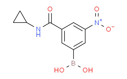 CAS No. 871332-86-4, (3-(Cyclopropylcarbamoyl)-5-nitrophenyl)boronic acid
