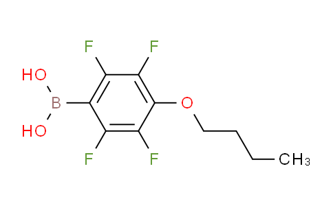 CAS No. 871126-19-1, (4-Butoxy-2,3,5,6-tetrafluorophenyl)boronic acid