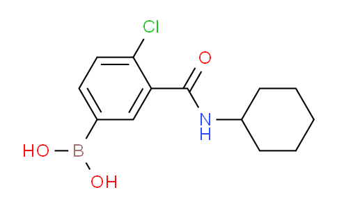 CAS No. 871332-92-2, (4-Chloro-3-(cyclohexylcarbamoyl)phenyl)boronic acid
