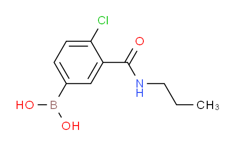 CAS No. 871332-93-3, (4-Chloro-3-(propylcarbamoyl)phenyl)boronic acid