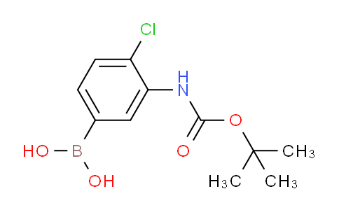 CAS No. 871329-57-6, (3-((tert-Butoxycarbonyl)amino)-4-chlorophenyl)boronic acid