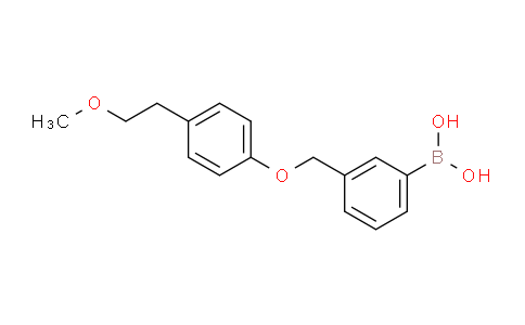 CAS No. 871126-26-0, (3-((4-(2-Methoxyethyl)phenoxy)methyl)phenyl)boronic acid