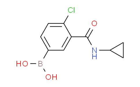 CAS No. 871332-73-9, (4-Chloro-3-(cyclopropylcarbamoyl)phenyl)boronic acid