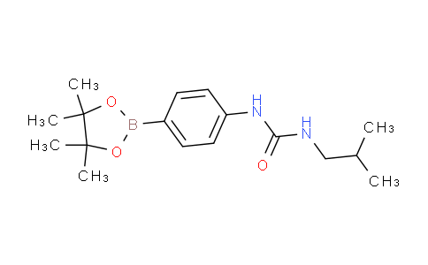 CAS No. 874291-03-9, 1-Isobutyl-3-(4-(4,4,5,5-tetramethyl-1,3,2-dioxaborolan-2-yl)phenyl)urea