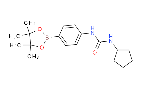 CAS No. 874297-80-0, 1-Cyclopentyl-3-(4-(4,4,5,5-tetramethyl-1,3,2-dioxaborolan-2-yl)phenyl)urea