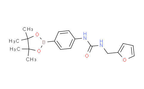 CAS No. 874297-85-5, 1-(Furan-2-ylmethyl)-3-(4-(4,4,5,5-tetramethyl-1,3,2-dioxaborolan-2-yl)phenyl)urea