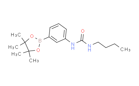 CAS No. 874299-07-7, 1-Butyl-3-(3-(4,4,5,5-tetramethyl-1,3,2-dioxaborolan-2-yl)phenyl)urea