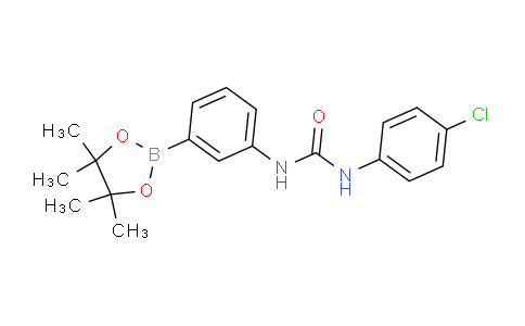 CAS No. 874302-00-8, 1-(4-Chlorophenyl)-3-(3-(4,4,5,5-tetramethyl-1,3,2-dioxaborolan-2-yl)phenyl)urea