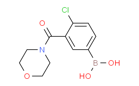 CAS No. 871332-71-7, (4-Chloro-3-(morpholine-4-carbonyl)-phenyl)boronic acid
