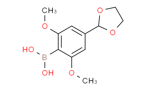 CAS No. 232275-38-6, (4-(1,3-Dioxolan-2-yl)-2,6-dimethoxyphenyl)-boronic acid
