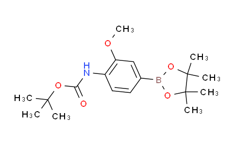 CAS No. 262433-02-3, tert-Butyl (2-methoxy-4-(4,4,5,5-tetramethyl-1,3,2-dioxaborolan-2-yl)phenyl)carbamate