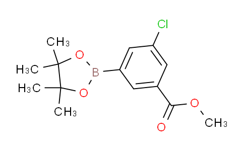 CAS No. 408492-29-5, methyl 3-chloro-5-(4,4,5,5-tetramethyl-1,3,2-dioxaborolan-2-yl)benzoate