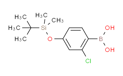 CAS No. 412343-21-6, (4-((tert-Butyldimethylsilyl)oxy)-2-chlorophenyl)boronic acid