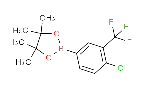 CAS No. 445303-09-3, 2-(4-chloro-3-(trifluoromethyl)phenyl)-4,4,5,5-tetramethyl-1,3,2-dioxaborolane