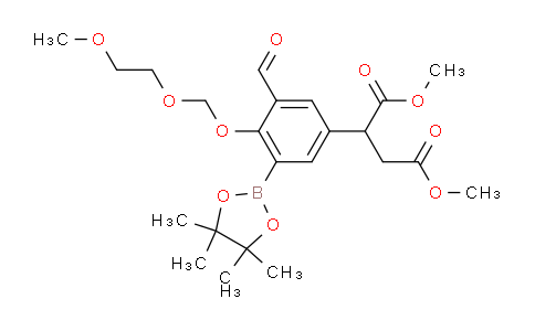 CAS No. 488713-67-3, Dimethyl 2-(3-formyl-4-((2-methoxyethoxy)methoxy)-5-(4,4,5,5-tetramethyl-1,3,2-dioxaborolan-2-yl)phenyl)succinate
