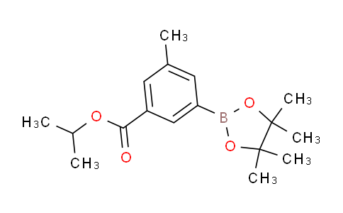 CAS No. 1218791-30-0, Isopropyl 3-methyl-5-(4,4,5,5-tetramethyl-1,3,2-dioxaborolan-2-yl)benzoate