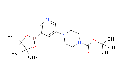 CAS No. 1346808-98-7, tert-Butyl 4-(5-(4,4,5,5-tetramethyl-1,3,2-dioxaborolan-2-yl)pyridin-3-yl)piperazine-1-carboxylate
