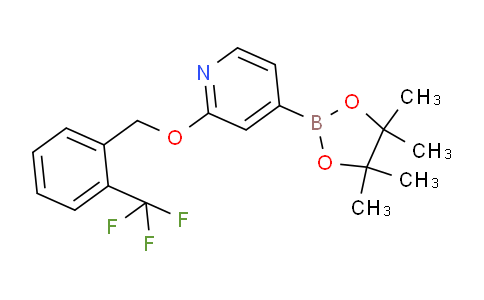 CAS No. 1346708-09-5, 4-(4,4,5,5-Tetramethyl-1,3,2-dioxaborolan-2-yl)-2-((2-(trifluoromethyl)benzyl)oxy)pyridine