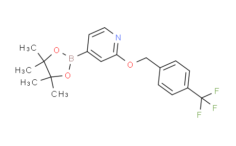 CAS No. 1346708-11-9, 4-(4,4,5,5-Tetramethyl-1,3,2-dioxaborolan-2-yl)-2-((4-(trifluoromethyl)benzyl)oxy)pyridine