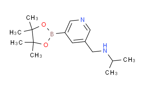 CAS No. 919347-30-1, N-((5-(4,4,5,5-tetramethyl-1,3,2-dioxaborolan-2-yl)pyridin-3-yl)methyl)propan-2-amine