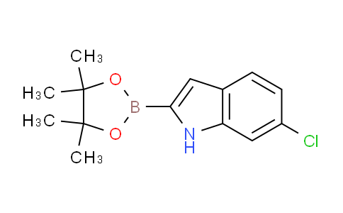 CAS No. 912331-84-1, 6-Chloro-2-(4,4,5,5-tetramethyl-1,3,2-dioxaborolan-2-yl)-1H-indole