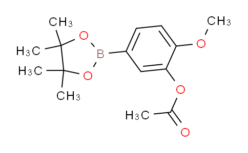 CAS No. 917757-44-9, 2-Methoxy-5-(tetramethyl-1,3,2-dioxaborolan-2-yl)phenyl acetate