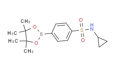 CAS No. 914610-50-7, N-cyclopropyl-4-(4,4,5,5-tetramethyl-1,3,2-dioxaborolan-2-yl)benzenesulfonamide