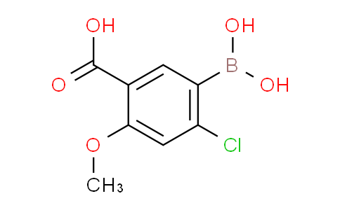 CAS No. 957066-09-0, 5-Borono-4-chloro-2-methoxybenzoic acid