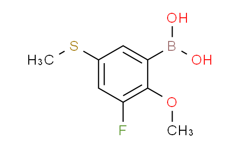 CAS No. 957065-83-7, (3-Fluoro-2-methoxy-5-(methylthio)phenyl)boronic acid
