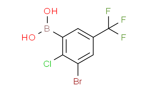 CAS No. 957120-85-3, 3-Bromo-2-chloro-5-(trifluoromethyl)-phenylboronic acid