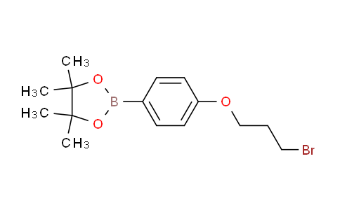 CAS No. 957061-13-1, 2-(4-(3-Bromopropoxy)phenyl)-4,4,5,5-tetramethyl-1,3,2-dioxaborolane