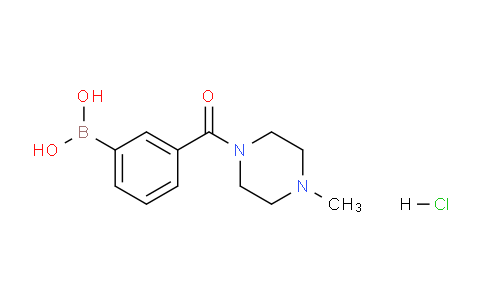 CAS No. 957060-92-3, (3-(4-Methylpiperazine-1-carbonyl)phenyl)boronic acid hydrochloride