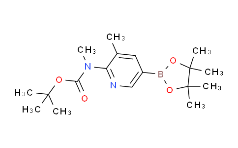 CAS No. 1032758-82-9, tert-Butyl methyl(3-methyl-5-(4,4,5,5-tetramethyl-1,3,2-dioxaborolan-2-yl)pyridin-2-yl)carbamate