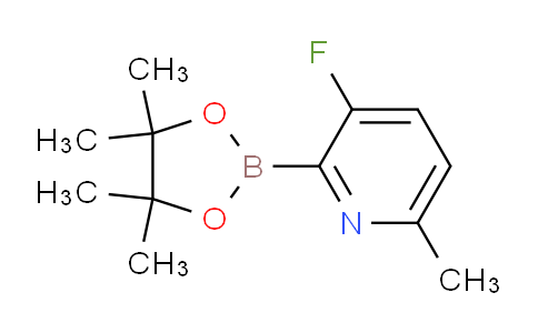 CAS No. 1310383-07-3, 3-fluoro-6-methyl-2-(4,4,5,5-tetramethyl-1,3,2-dioxaborolan-2-yl)pyridine