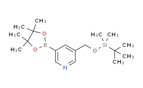 CAS No. 1310383-10-8, 3-(((tert-Butyldimethylsilyl)oxy)methyl)-5-(4,4,5,5-tetramethyl-1,3,2-dioxaborolan-2-yl)pyridine