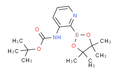 CAS No. 1310405-05-0, tert-Butyl (2-(4,4,5,5-tetramethyl-1,3,2-dioxaborolan-2-yl)pyridin-3-yl)carbamate