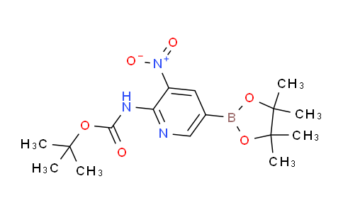 CAS No. 1310383-54-0, tert-Butyl (3-nitro-5-(4,4,5,5-tetramethyl-1,3,2-dioxaborolan-2-yl)pyridin-2-yl)carbamate