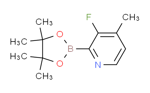 CAS No. 1309981-40-5, 3-Fluoro-4-methyl-2-(4,4,5,5-tetramethyl-1,3,2-dioxaborolan-2-yl)pyridine