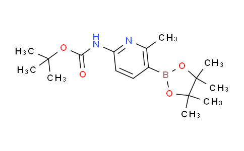 CAS No. 1309982-22-6, tert-Butyl (6-methyl-5-(4,4,5,5-tetramethyl-1,3,2-dioxaborolan-2-yl)pyridin-2-yl)carbamate