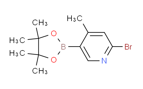 CAS No. 1309982-23-7, 2-bromo-4-methyl-5-(4,4,5,5-tetramethyl-1,3,2-dioxaborolan-2-yl)pyridine