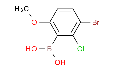 CAS No. 1309981-00-7, (3-Bromo-2-chloro-6-methoxyphenyl)boronic acid