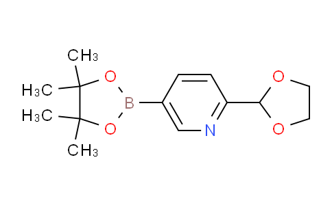 MC704442 | 1309982-39-5 | 2-(1,3-Dioxolan-2-yl)-5-(4,4,5,5-tetramethyl-1,3,2-dioxaborolan-2-yl)pyridine