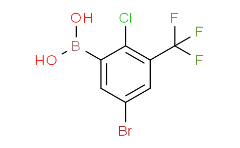 CAS No. 1310403-90-7, 5-Bromo-2-chloro-3-(trifluoromethyl)-phenylboronic acid