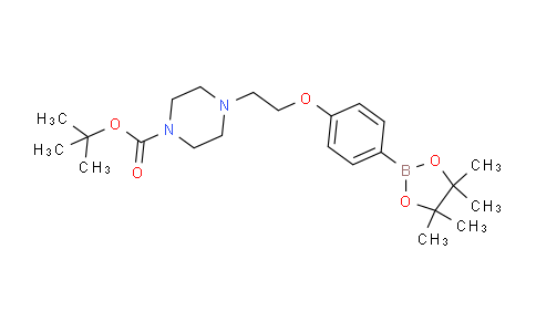 CAS No. 1310404-00-2, tert-Butyl 4-(2-(4-(4,4,5,5-tetramethyl-1,3,2-dioxaborolan-2-yl)phenoxy)ethyl)piperazine-1-carboxylate