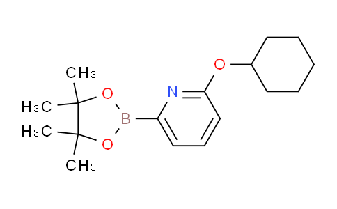 CAS No. 1310383-05-1, 2-(cyclohexyloxy)-6-(4,4,5,5-tetramethyl-1,3,2-dioxaborolan-2-yl)pyridine