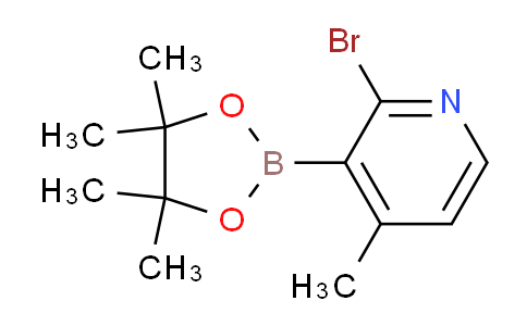 CAS No. 1310404-49-9, 2-bromo-4-methyl-3-(4,4,5,5-tetramethyl-1,3,2-dioxaborolan-2-yl)pyridine