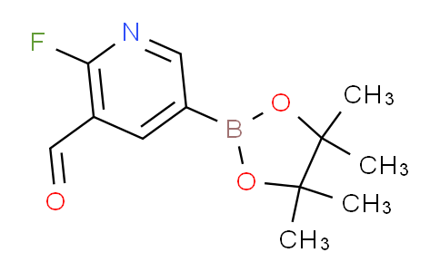 CAS No. 1333319-63-3, 2-Fluoro-5-(4,4,5,5-tetramethyl-1,3,2-dioxaborolan-2-yl)nicotinaldehyde